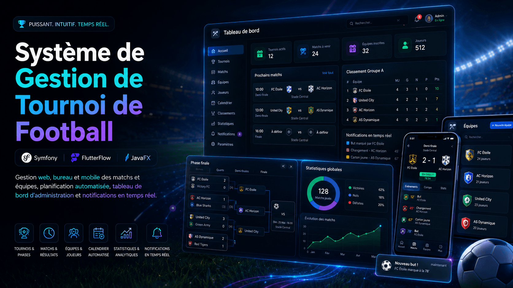 Football Tournament Management System project preview